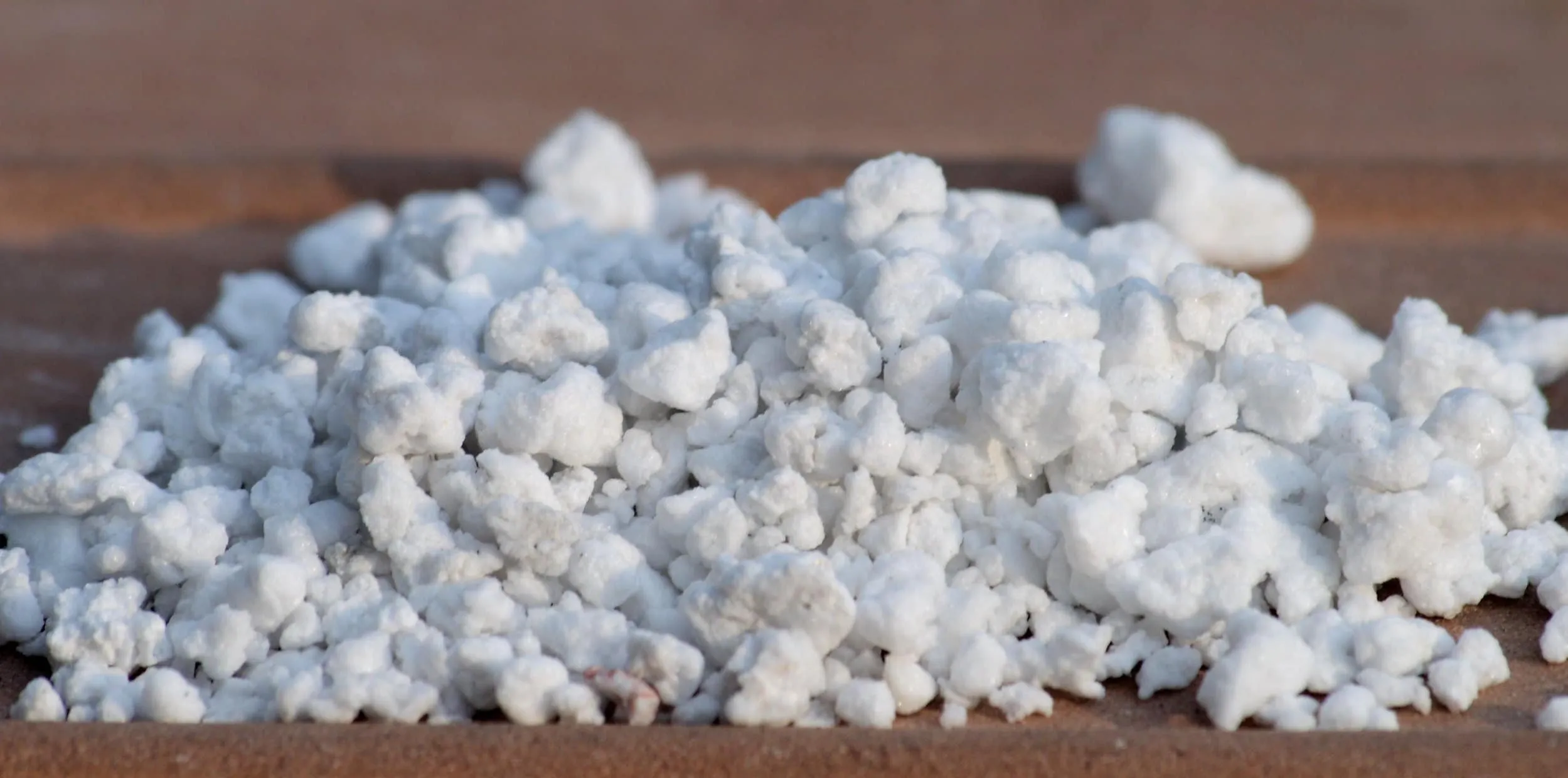 close up of crushed expanded perlite