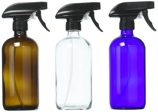 16-oz glass bottles with plastic spray triggers